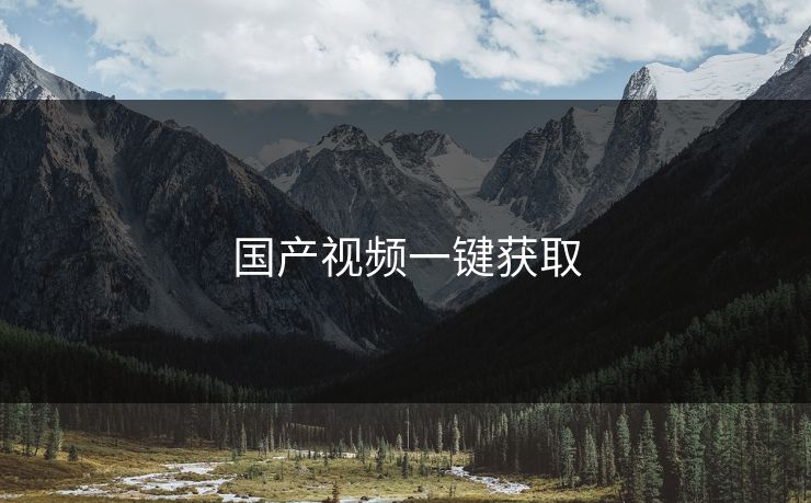 国产视频一键获取