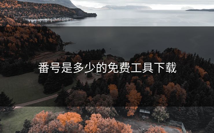 番号是多少的免费工具下载